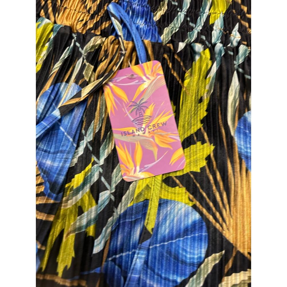 NWT* Island Crew Hawaii Womens Wide Leg Tropical Pants One Size - Picture 7 of 9